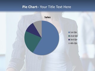 A Woman In A Business Suit Is Smiling For The Camera PowerPoint Template