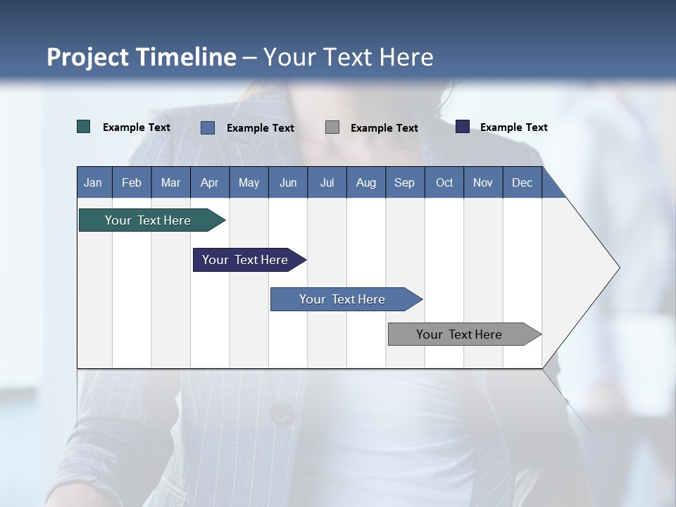 A Woman In A Business Suit Is Smiling For The Camera PowerPoint Template