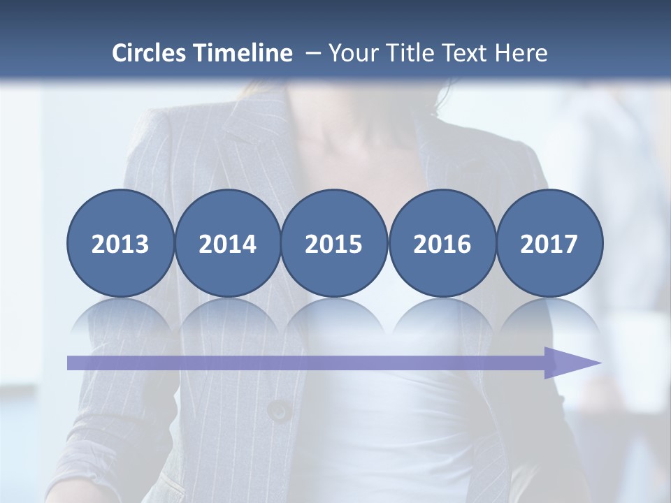 A Woman In A Business Suit Is Smiling For The Camera PowerPoint Template