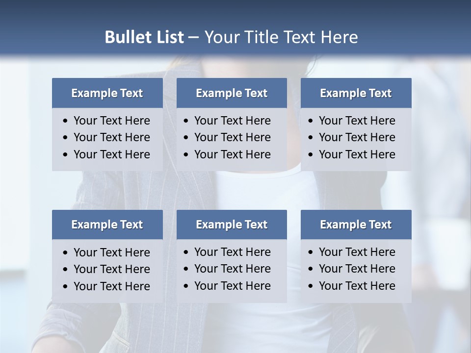 A Woman In A Business Suit Is Smiling For The Camera PowerPoint Template