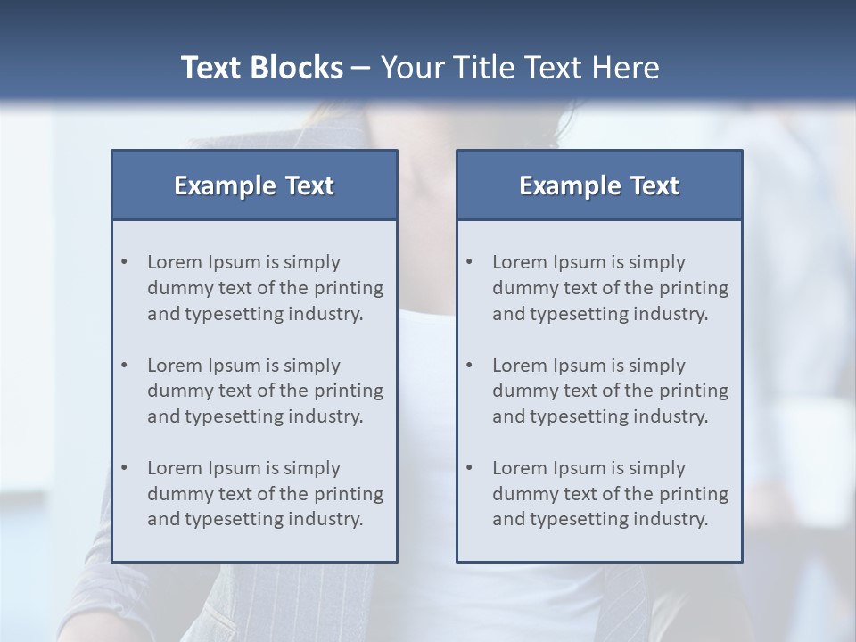 A Woman In A Business Suit Is Smiling For The Camera PowerPoint Template