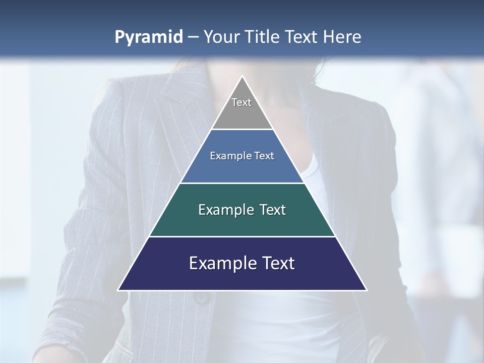 A Woman In A Business Suit Is Smiling For The Camera PowerPoint Template