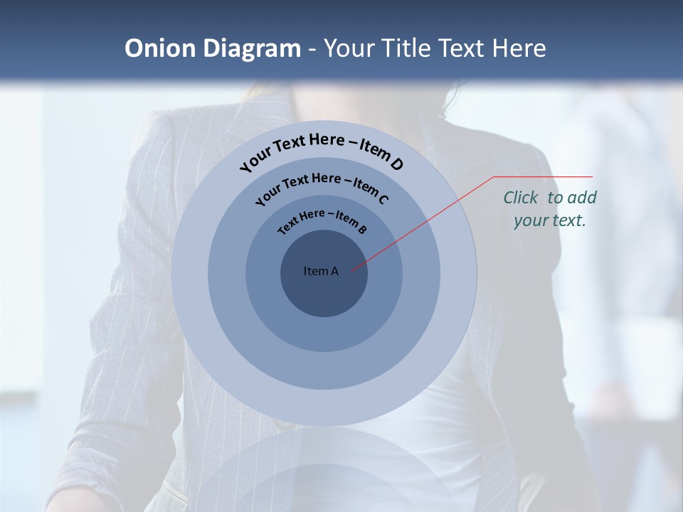 A Woman In A Business Suit Is Smiling For The Camera PowerPoint Template