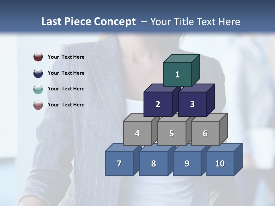 A Woman In A Business Suit Is Smiling For The Camera PowerPoint Template