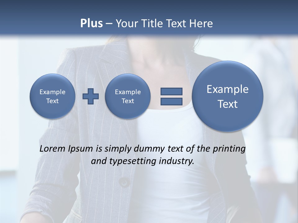 A Woman In A Business Suit Is Smiling For The Camera PowerPoint Template