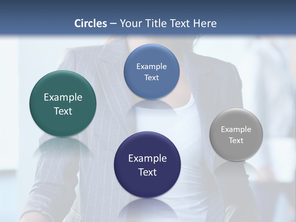 A Woman In A Business Suit Is Smiling For The Camera PowerPoint Template