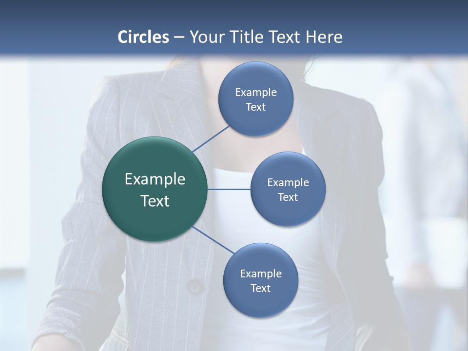 A Woman In A Business Suit Is Smiling For The Camera PowerPoint Template