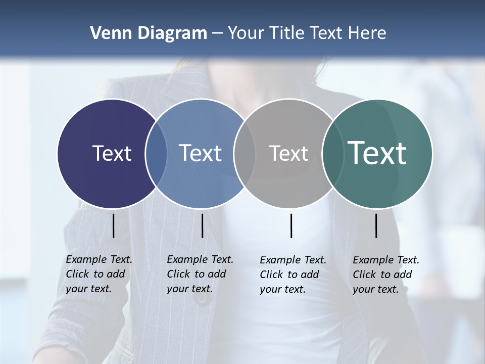 A Woman In A Business Suit Is Smiling For The Camera PowerPoint Template