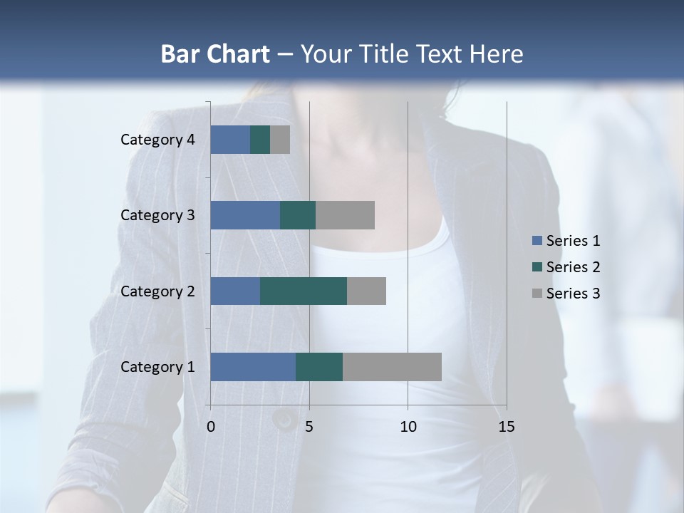 A Woman In A Business Suit Is Smiling For The Camera PowerPoint Template
