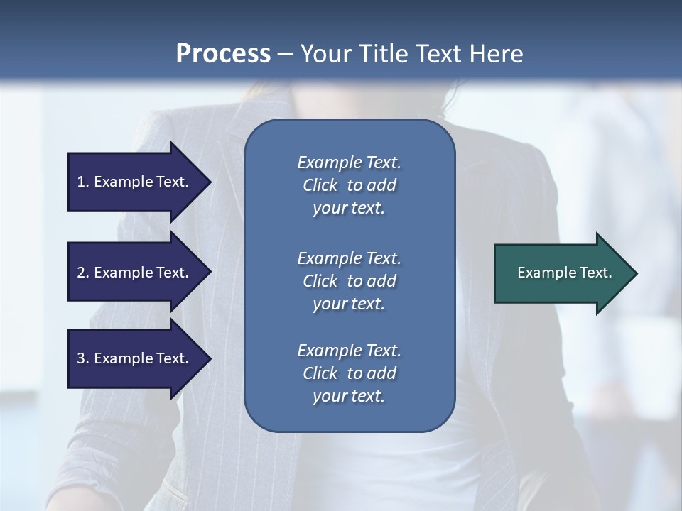 A Woman In A Business Suit Is Smiling For The Camera PowerPoint Template