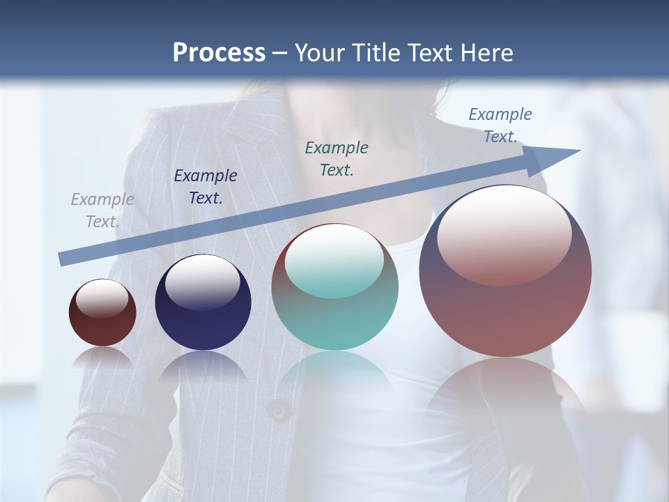 A Woman In A Business Suit Is Smiling For The Camera PowerPoint Template