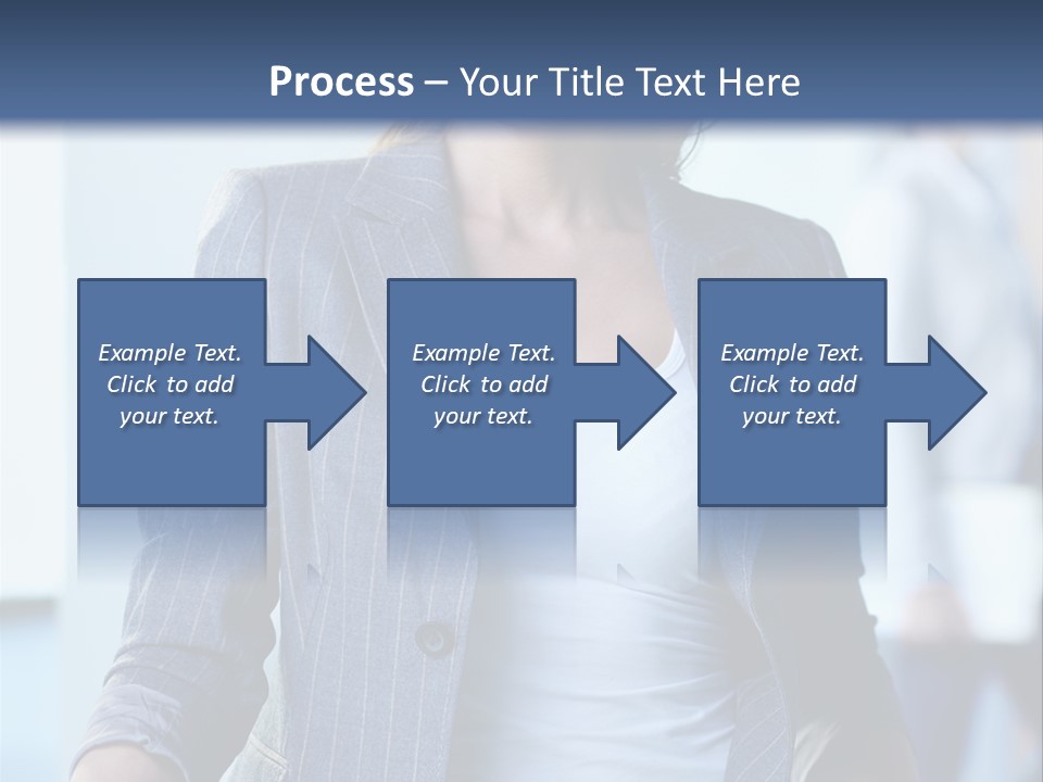 A Woman In A Business Suit Is Smiling For The Camera PowerPoint Template