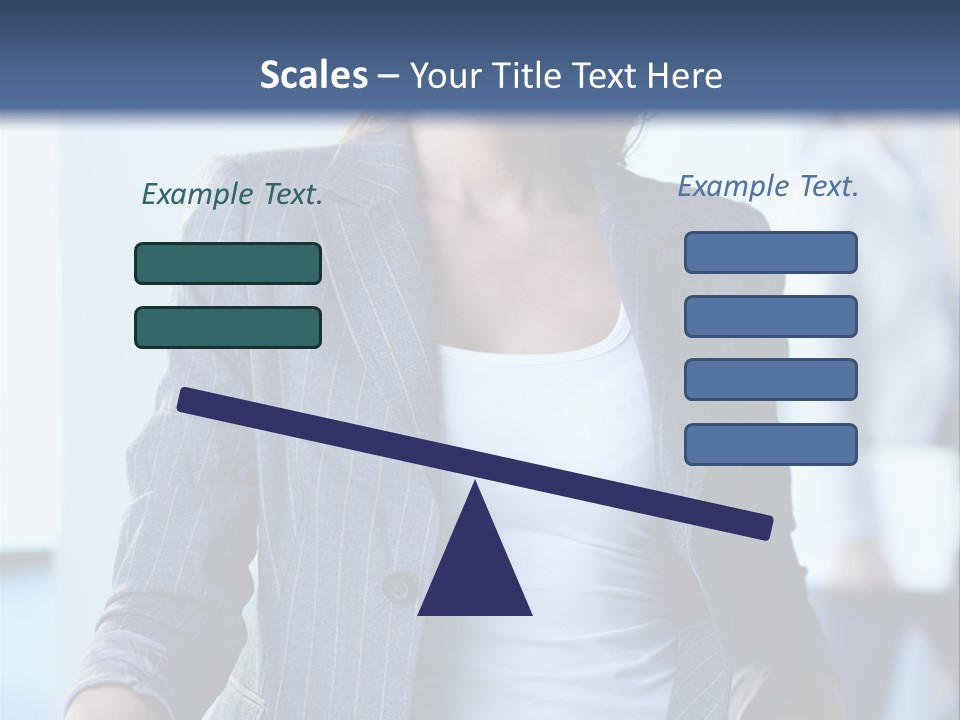 A Woman In A Business Suit Is Smiling For The Camera PowerPoint Template