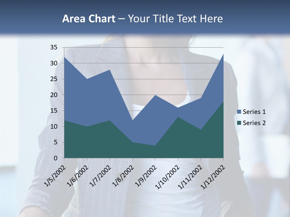 A Woman In A Business Suit Is Smiling For The Camera PowerPoint Template