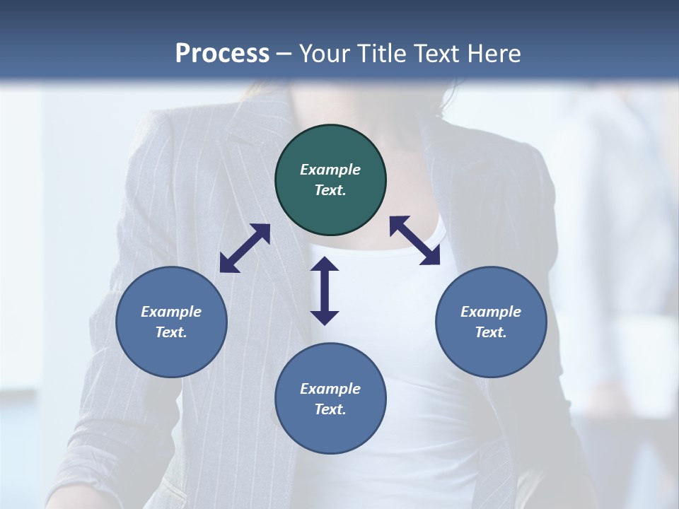 A Woman In A Business Suit Is Smiling For The Camera PowerPoint Template