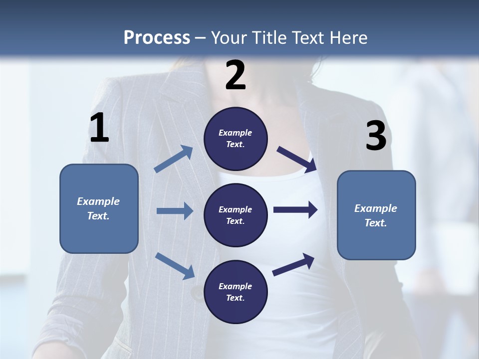 A Woman In A Business Suit Is Smiling For The Camera PowerPoint Template