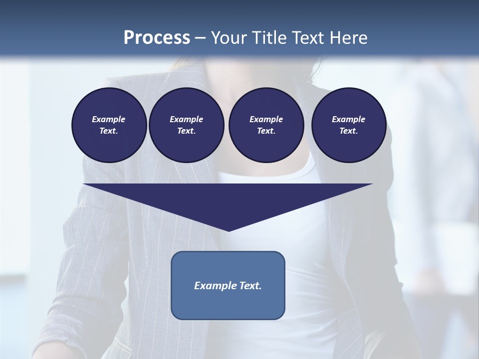 A Woman In A Business Suit Is Smiling For The Camera PowerPoint Template