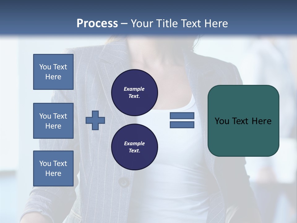 A Woman In A Business Suit Is Smiling For The Camera PowerPoint Template
