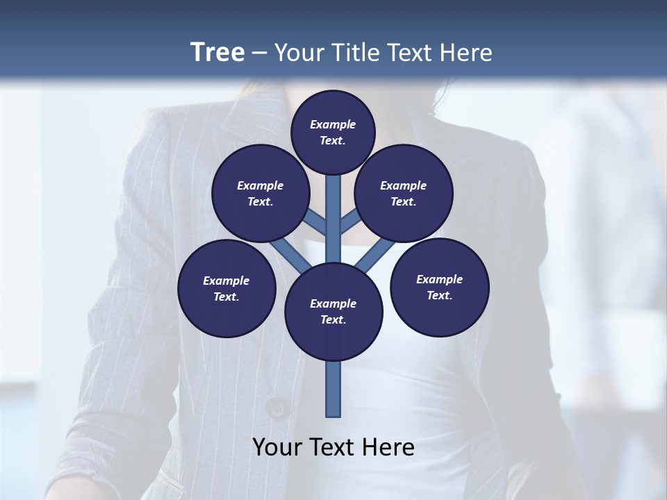 A Woman In A Business Suit Is Smiling For The Camera PowerPoint Template