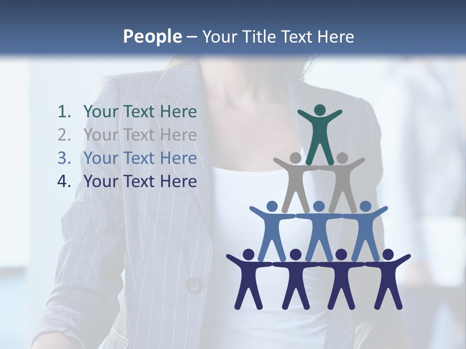 A Woman In A Business Suit Is Smiling For The Camera PowerPoint Template