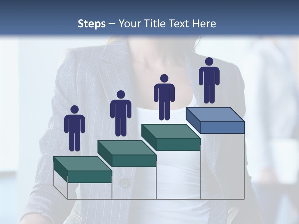 A Woman In A Business Suit Is Smiling For The Camera PowerPoint Template