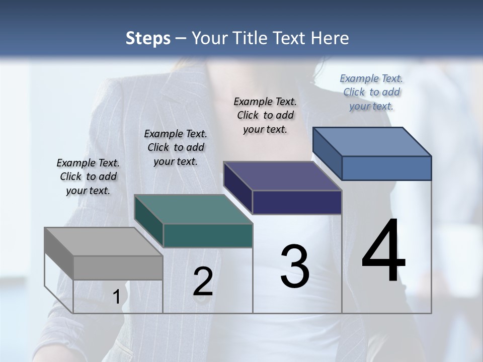 A Woman In A Business Suit Is Smiling For The Camera PowerPoint Template