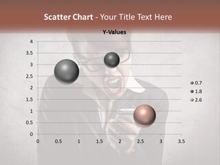 A Woman Holding A Cell Phone With Her Mouth Open PowerPoint Template