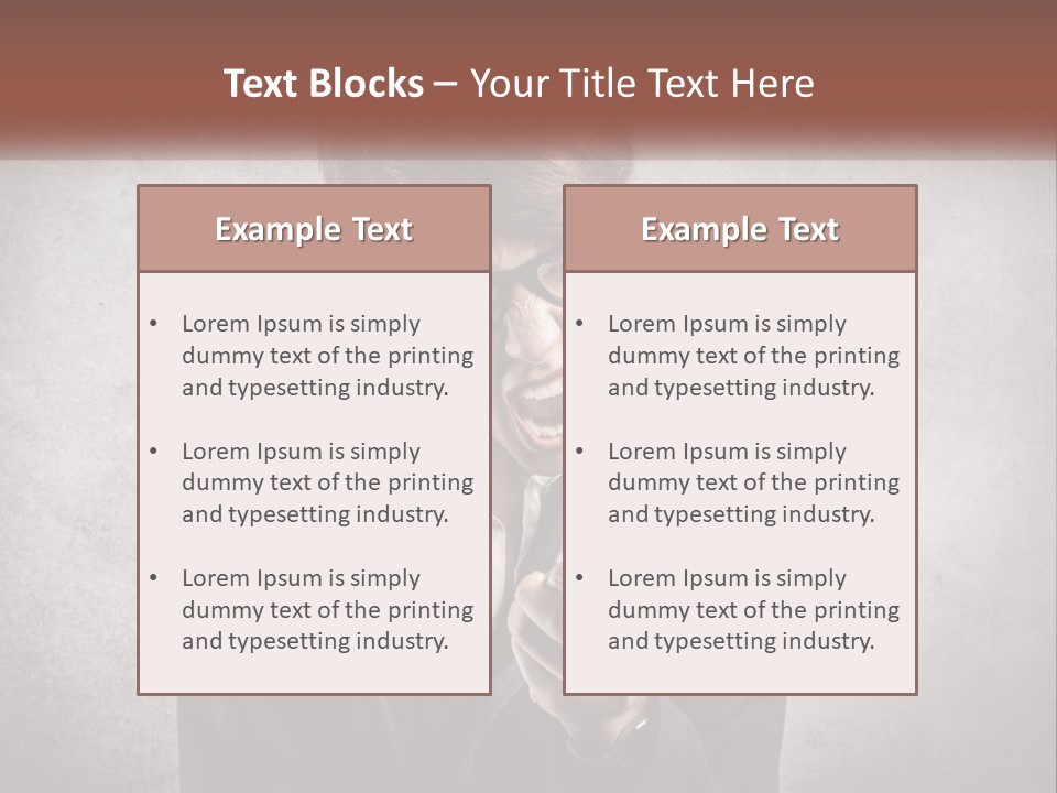 A Woman Holding A Cell Phone With Her Mouth Open PowerPoint Template