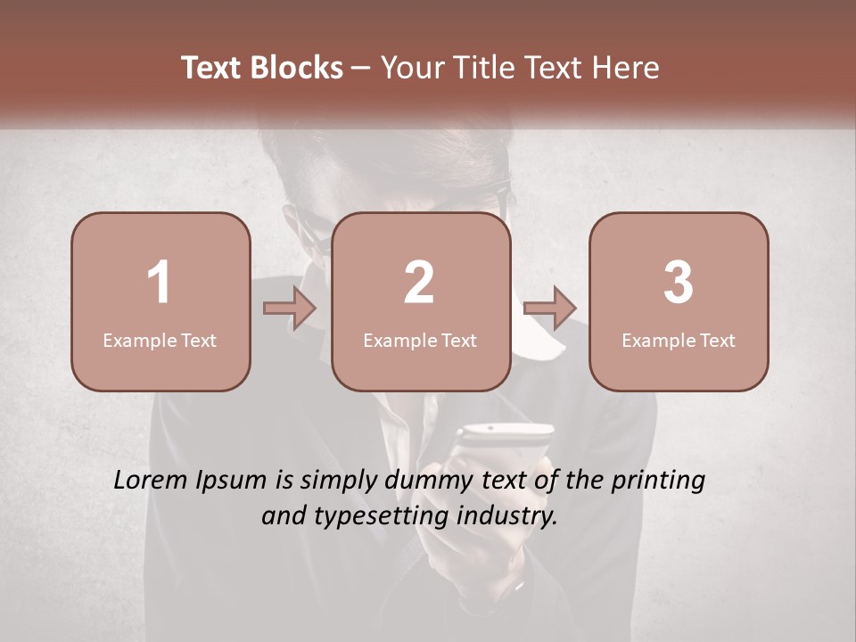 A Woman Holding A Cell Phone With Her Mouth Open PowerPoint Template