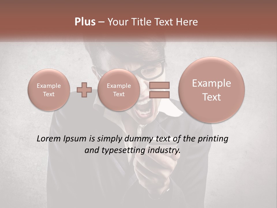 A Woman Holding A Cell Phone With Her Mouth Open PowerPoint Template