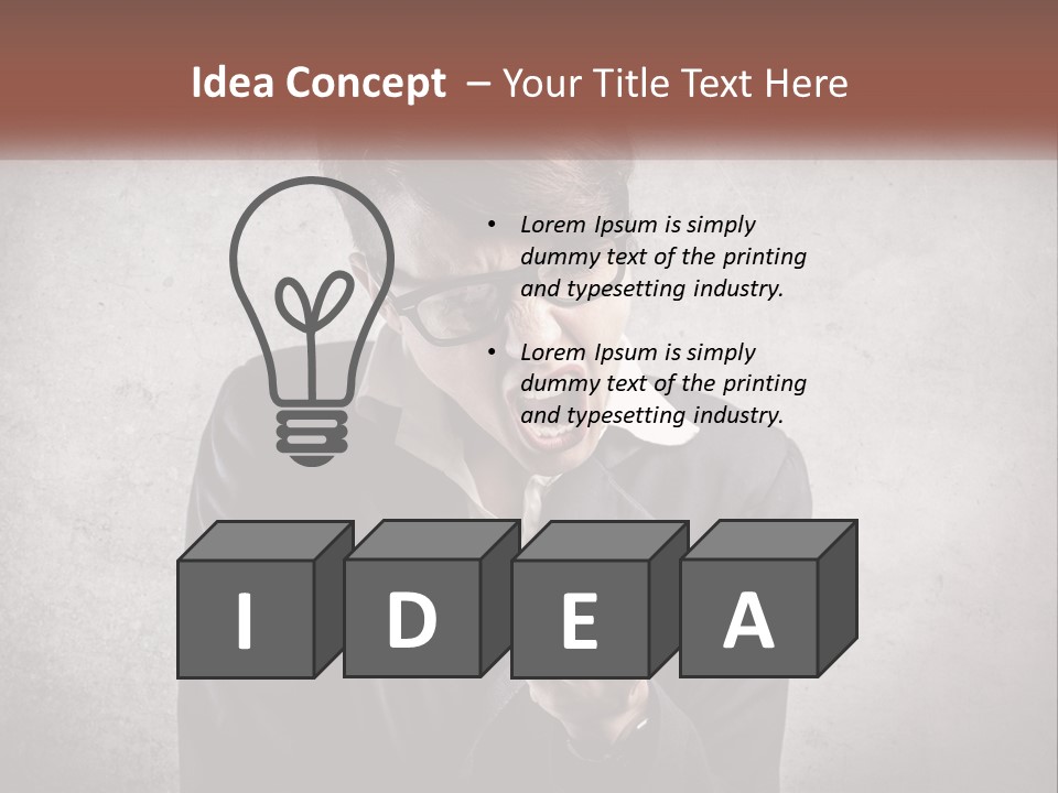 A Woman Holding A Cell Phone With Her Mouth Open PowerPoint Template
