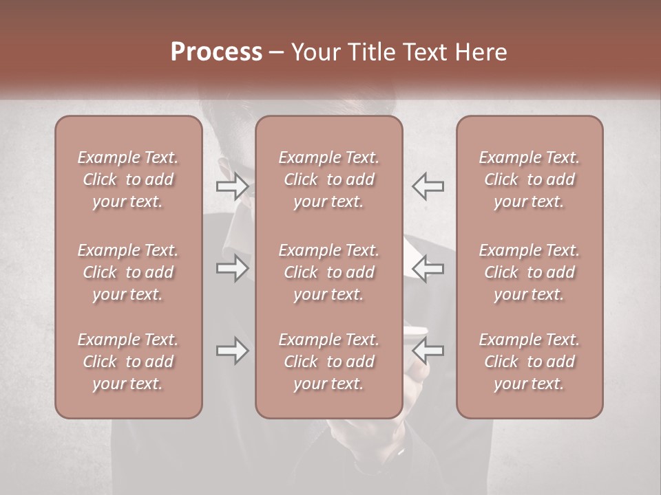 A Woman Holding A Cell Phone With Her Mouth Open PowerPoint Template