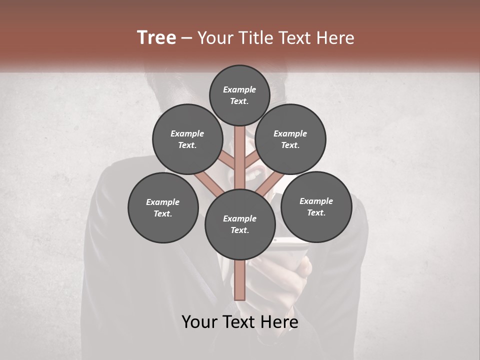 A Woman Holding A Cell Phone With Her Mouth Open PowerPoint Template