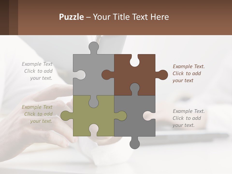 A Person Using A Cell Phone In Front Of A Laptop PowerPoint Template