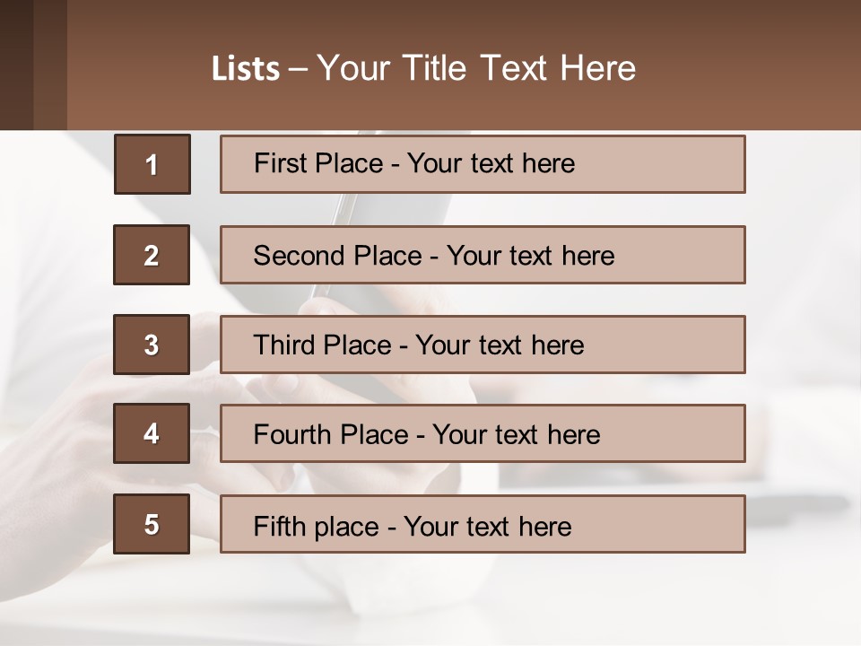 A Person Using A Cell Phone In Front Of A Laptop PowerPoint Template