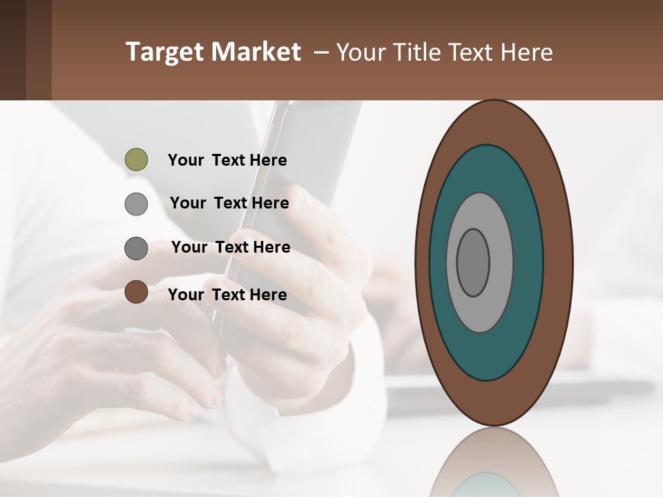 A Person Using A Cell Phone In Front Of A Laptop PowerPoint Template