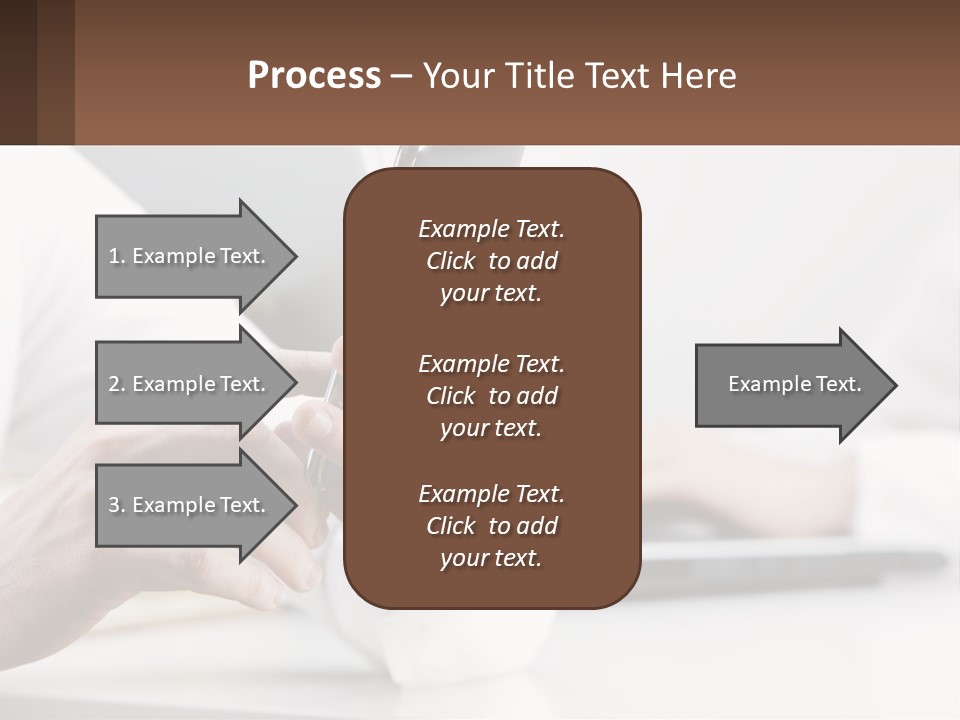 A Person Using A Cell Phone In Front Of A Laptop PowerPoint Template