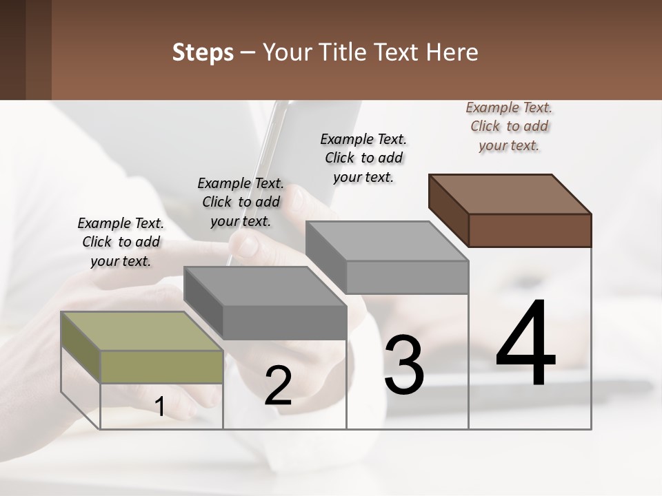 A Person Using A Cell Phone In Front Of A Laptop PowerPoint Template