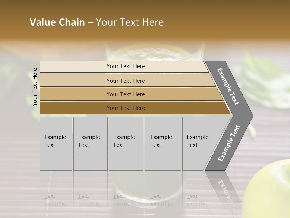 A Glass Of Green Juice On A Table PowerPoint Template