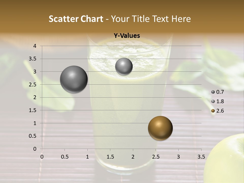 A Glass Of Green Juice On A Table PowerPoint Template
