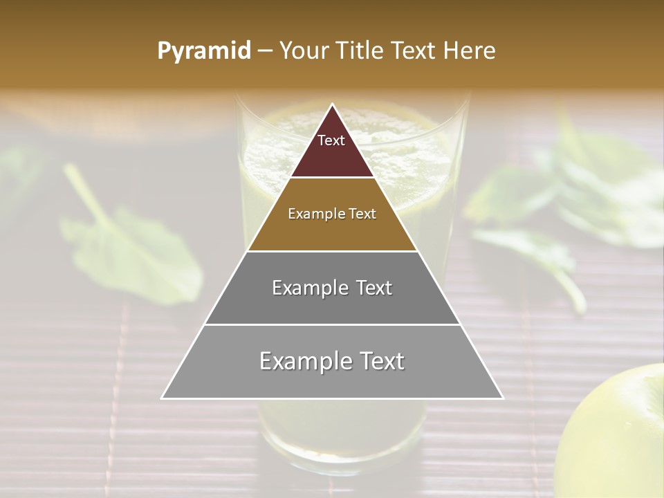 A Glass Of Green Juice On A Table PowerPoint Template