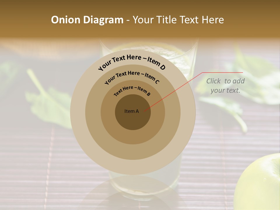 A Glass Of Green Juice On A Table PowerPoint Template
