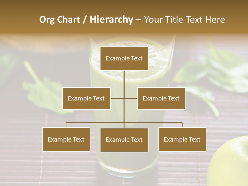 A Glass Of Green Juice On A Table PowerPoint Template