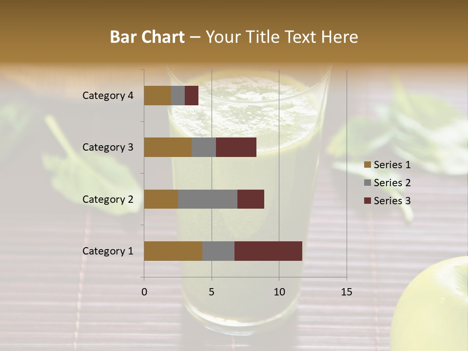 A Glass Of Green Juice On A Table PowerPoint Template