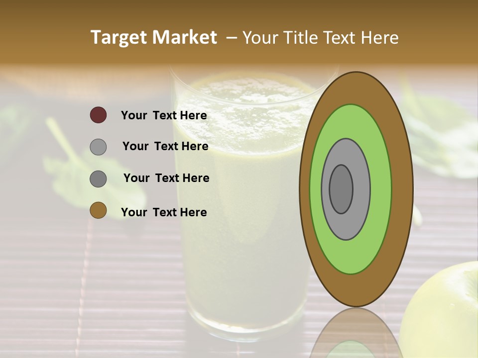 A Glass Of Green Juice On A Table PowerPoint Template