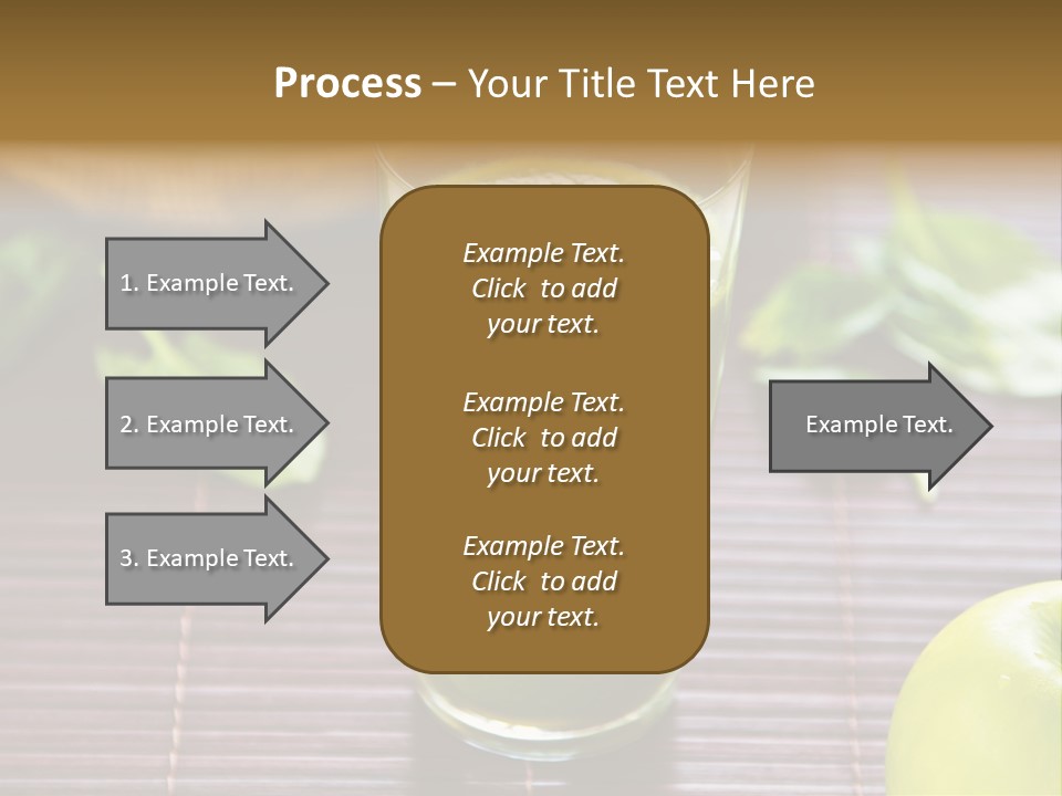 A Glass Of Green Juice On A Table PowerPoint Template