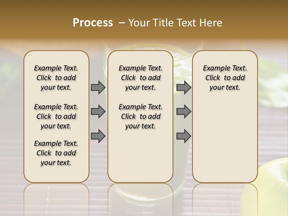 A Glass Of Green Juice On A Table PowerPoint Template