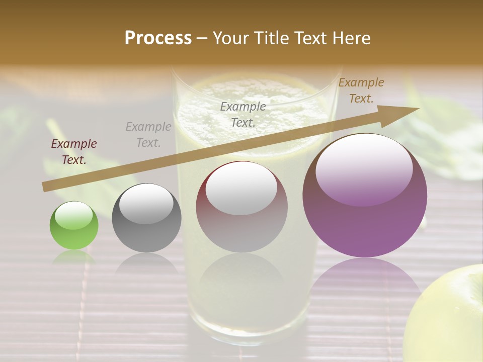 A Glass Of Green Juice On A Table PowerPoint Template
