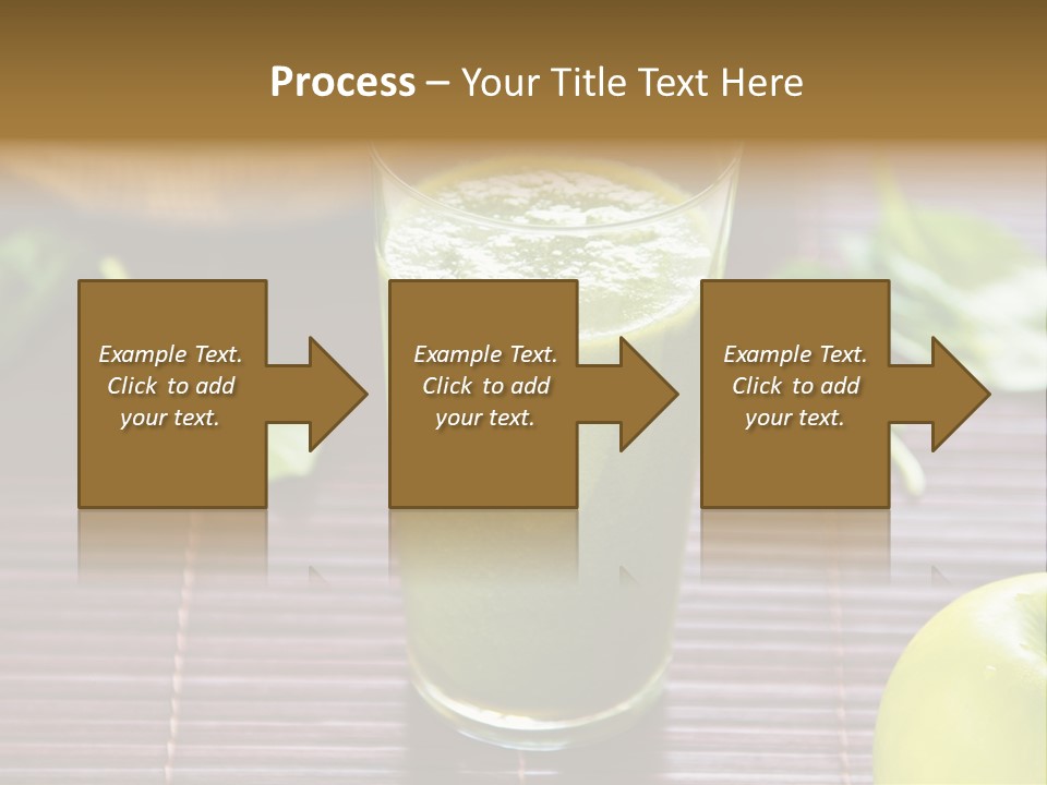 A Glass Of Green Juice On A Table PowerPoint Template