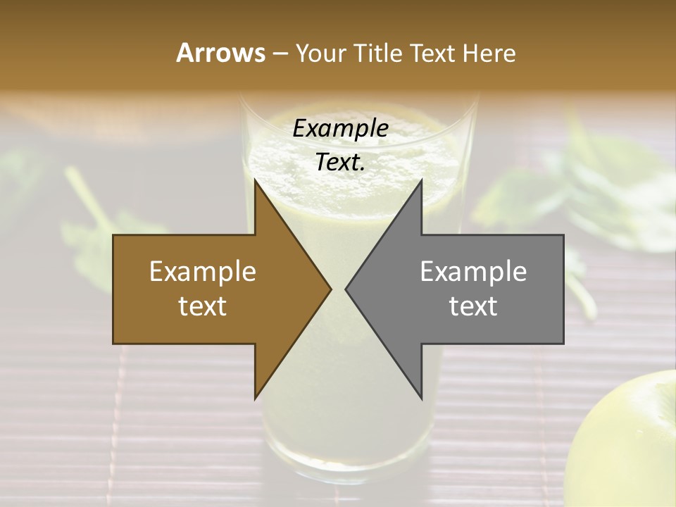 A Glass Of Green Juice On A Table PowerPoint Template